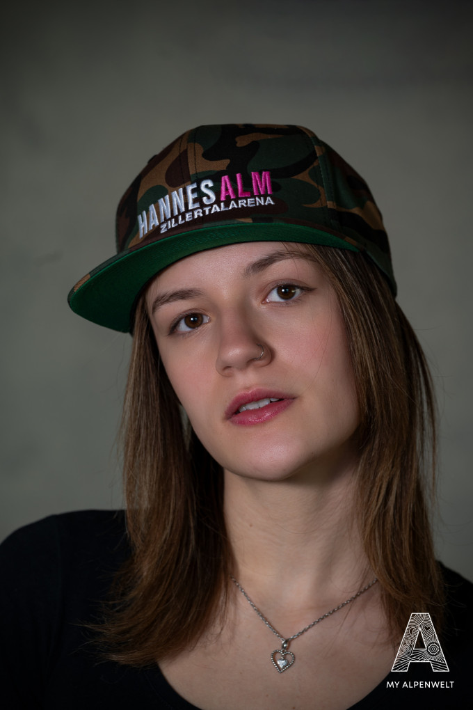 Hannes Alm camouflage cap with embroidered logo