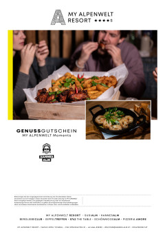 Wertgutschein für das Restaurant in der Hannes Alm