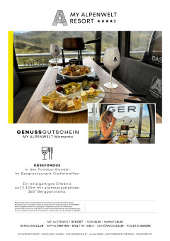 Gutschein für 2 Personen für ein Käsefondue im Bergrestaurant Gipfeltreffen